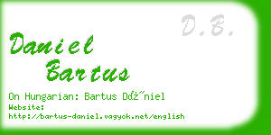 daniel bartus business card